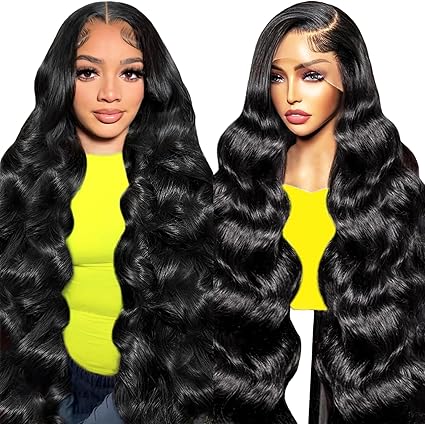 81,3 cm 250 densité corps ondulé Full 13 x 6 HD Lace Front perruques de cheveux humains pré-épilés brésiliens vierges vierges sans colle avec ligne de cheveux naturelle