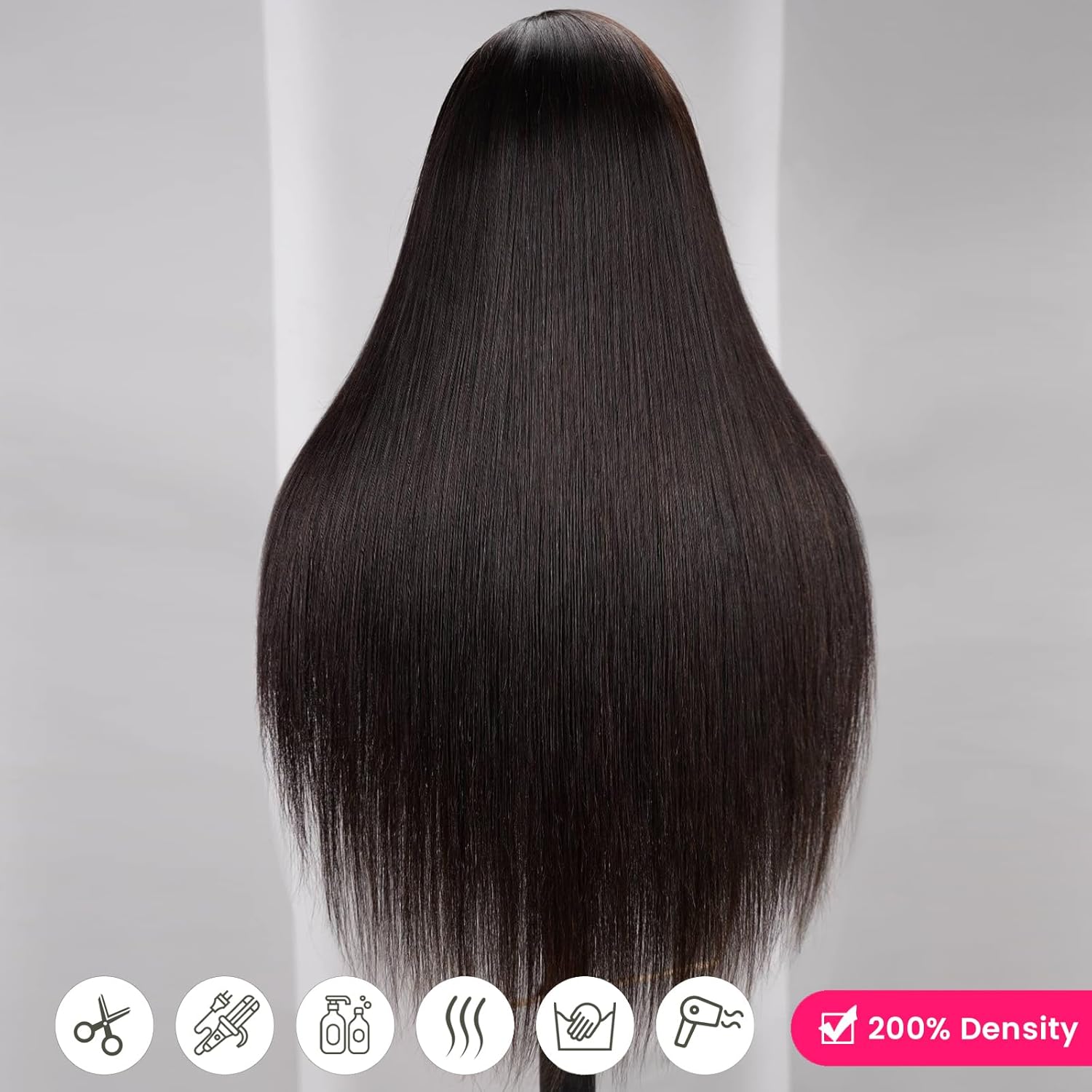 13x4 HD Pre Cut Lace Front Wigs Perruque Femme Naturelle Brésilien 200% Density Brazilian Virgin Human Hair Wig Upgraded Glueless perruques Pre Plucked Bleached Knots for Natural Hairline